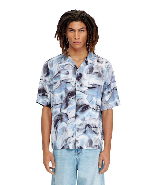 メンズ 半袖シャツ S-BRACK-DOLPHIN