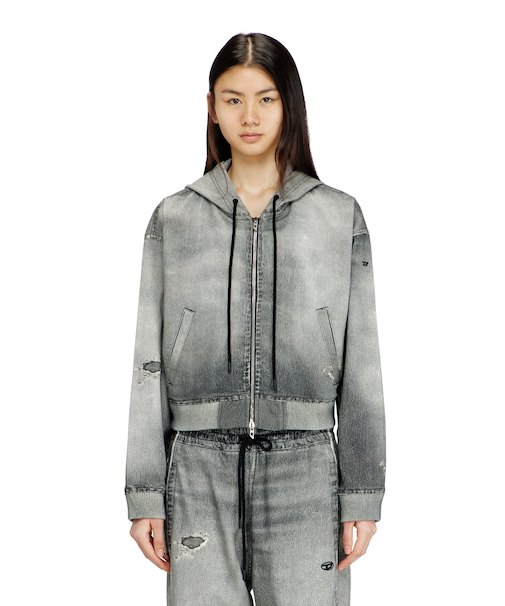 ウィメンズ ジョグ ジップアップパーカー DE-GIRI-CROP JOGG