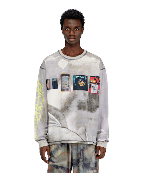 メンズ 長袖Tシャツ T-BOXT-LS-V3｜ディーゼルの通販｜&mall（アンド