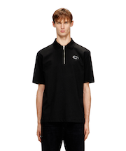 メンズ ハーフジップポロシャツ T-VOR-OD