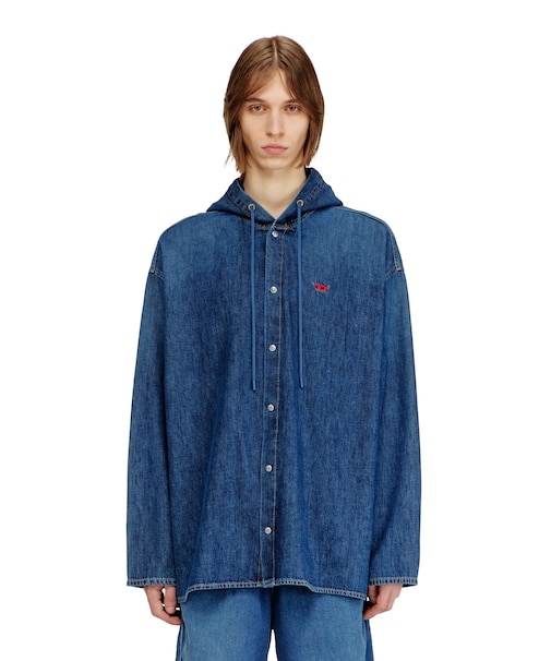 メンズ フーディーシャツ D-DEWNY-HOOD