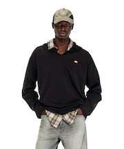 メンズ フード付き長袖Tシャツ T-BOXT-LS-HOOD-CHECK