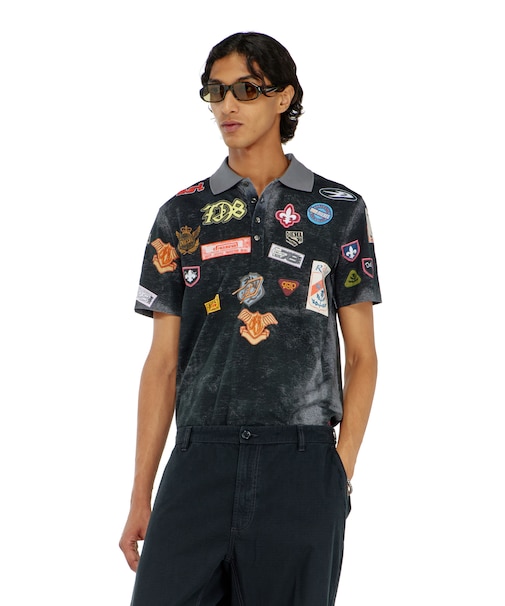 メンズ ポロシャツ T-REJUST-PATCHES