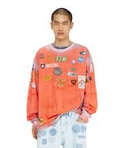 メンズ 長袖Tシャツ T-NORME-LS-PATCHES