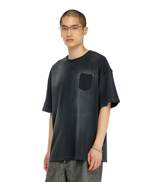 カジュアル 黒 Tシャツ メンズ Tシャツ T-POCK｜ディーゼルの通販｜&mall（アンドモール）三井