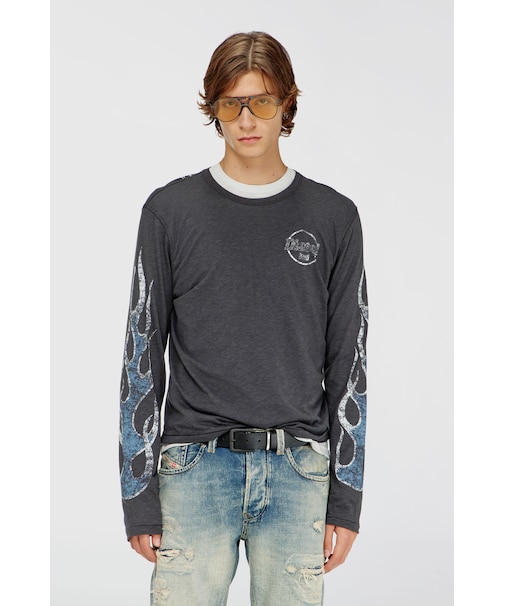 メンズ 長袖Tシャツ T-NOTS-LS