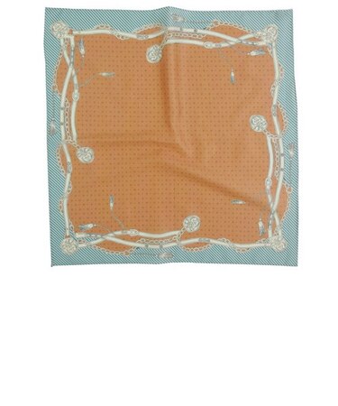 HURRI CURRI コットンスカーフ　ハーネス × ホワイト、ブラウン、ミント