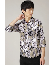 TORNADO MART∴ソーニーローズプリントシャツ