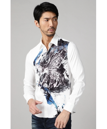 TORNADO MART∴ジャポネスクプリントシャツ