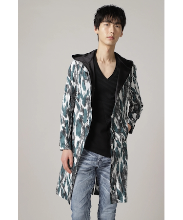 TORNADO MART∴塩縮ツイルレオパードコート