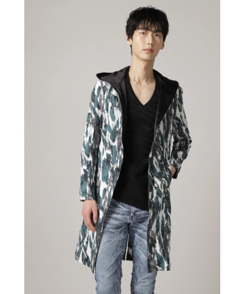 TORNADO MART∴塩縮ツイルレオパードコート