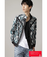 TORNADO MART∴塩縮ツイルレオパードブルゾン