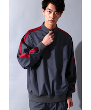 BLUE TORNADO∴TRハーフZipプルオーバーラインドルマンシャツ