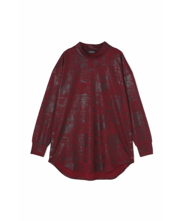 【LADIES】TORNADO MART∴カスリフォイルハイネックロングカットソー