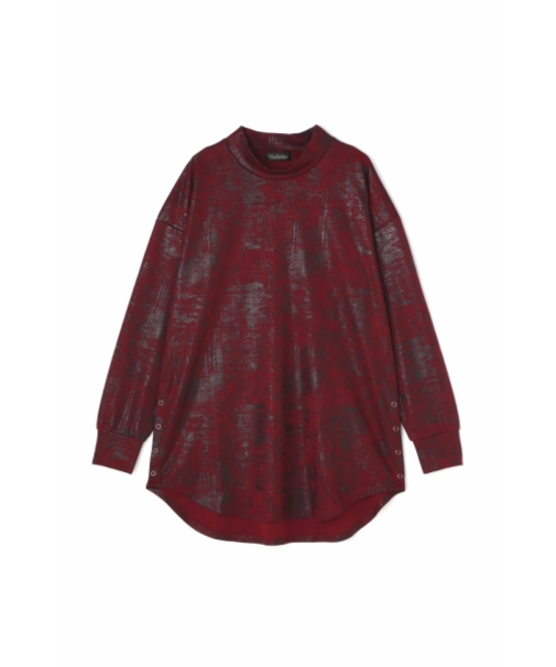 【LADIES】TORNADO MART∴カスリフォイルハイネックロングカットソー