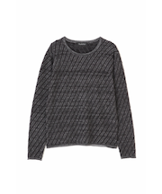 【LADIES】TORNADO MART∴バイアスタッククルーネックニット