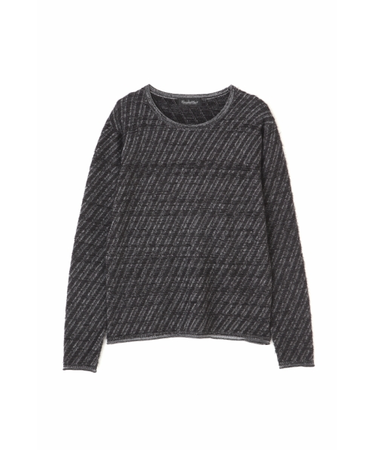 【LADIES】TORNADO MART∴バイアスタッククルーネックニット