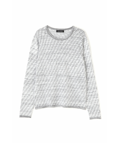 【LADIES】TORNADO MART∴バイアスタッククルーネックニット