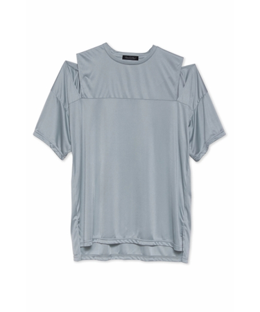 【LADIES】TORNADO MART∴ブライトスムーススリットオーバーTシャツ