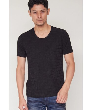 TORNADO MART∴ジオメトリックブライトJQ半袖カットソー