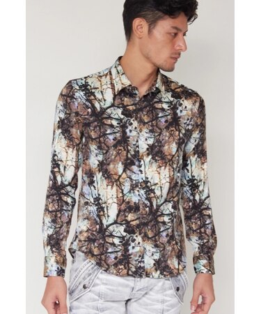 TORNADO MART∴ウィザードフラワープリントシャツ