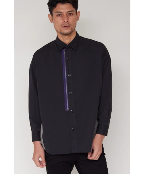 TORNADO MART∴バイカラーZIPシャツアウター