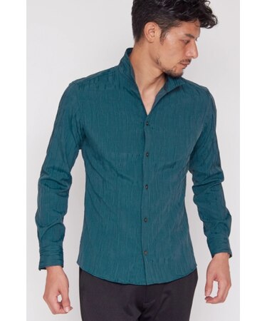 ZERO by TORNADO MART∴ランダムタックストライプシャツ