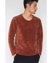 TORNADO MART∴リップルパイルジャージークルーネックカットソー