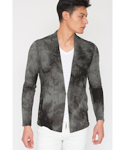 TORNADO MART∴スペックルダイストライプカーディガン