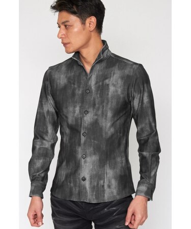 TORNADO MART∴サマーデニムプリントハイテンションシャツ