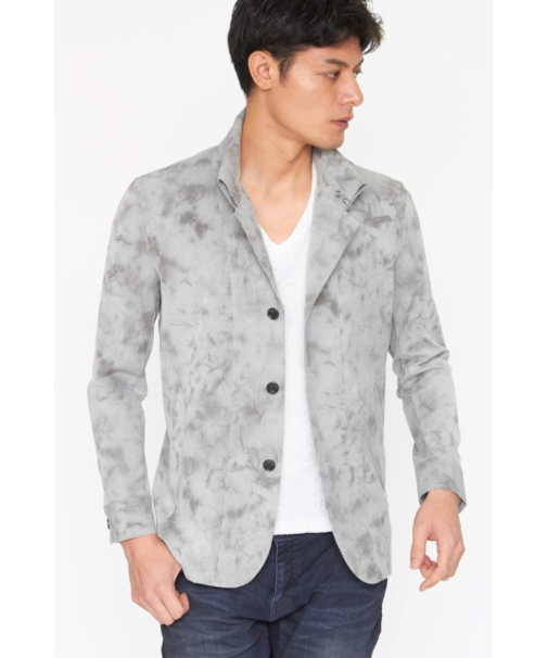 TORNADO MART∴マーブルプリントシアサッカーブルゾン