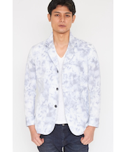 TORNADO MART∴マーブルプリントシアサッカーブルゾン