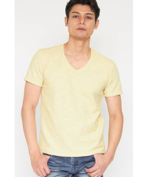 TORNADO MART∴スラブツィードジャージー半袖カットソー