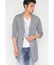 TORNADO MART∴ブライトタックメッシュ7分袖チェスター