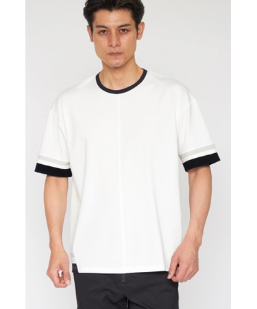 TORNADO MART∴チルデンバイカラーオーバーカットソー