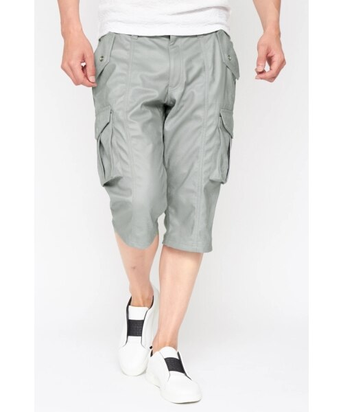 TORNADO MART∴トリコットスェードヘアラインカーゴショーツ