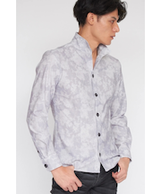 TORNADO MART∴ハイテンションブリードデニムプリントシャツ