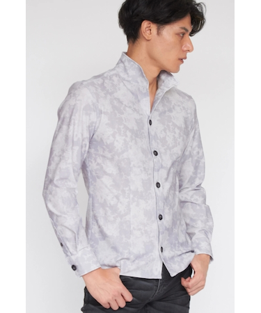 TORNADO MART∴ハイテンションブリードデニムプリントシャツ