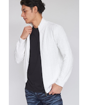 TORNADO MART∴アストラカンジャガードスタンドZIPニット