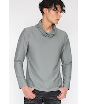 TORNADO MART∴バイアスタックジャカードタートルネック