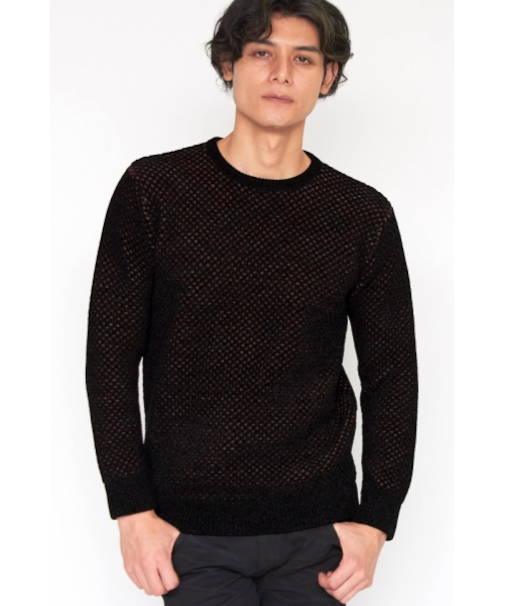 TORNADO MART∴カスリネットモールクルーネックニット