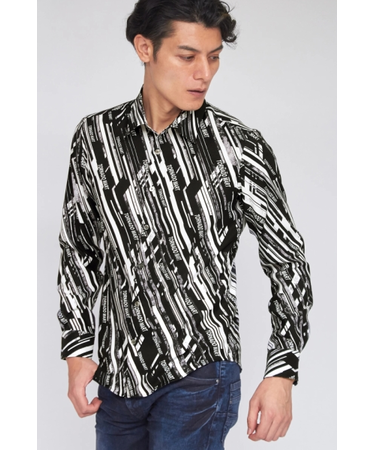 TORNADO MART∴TMロゴストライプシャツ