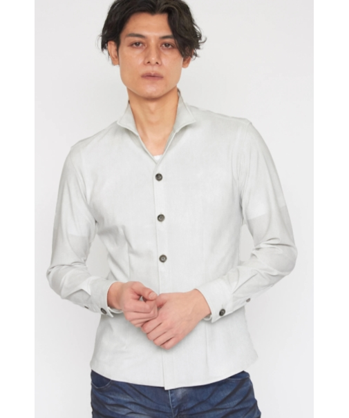 TORNADO MART∴メッシュHTムラデニムプリントシャツ