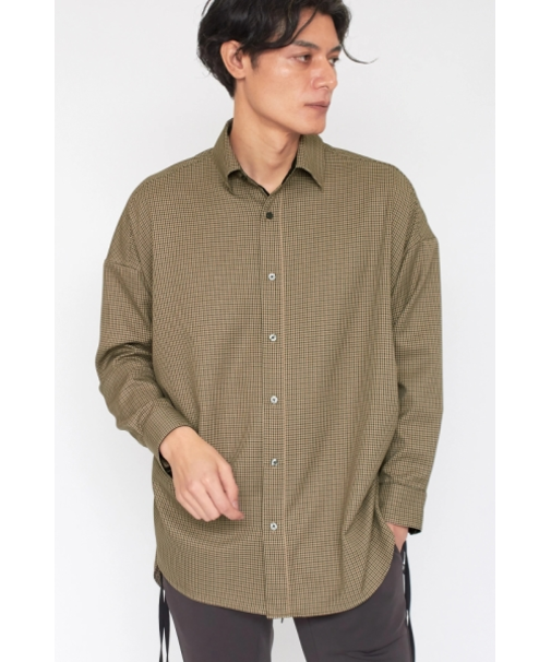 TORNADO MART∴ガンクラブチェックオーバードロストシャツ