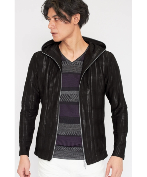 TORNADO MART∴ソーンエンボスランダムリップルフーディ