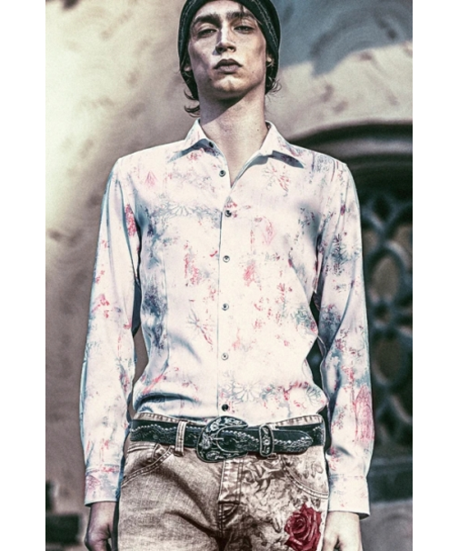 TORNADO MART∴シャドーゴシックプリントシャツ