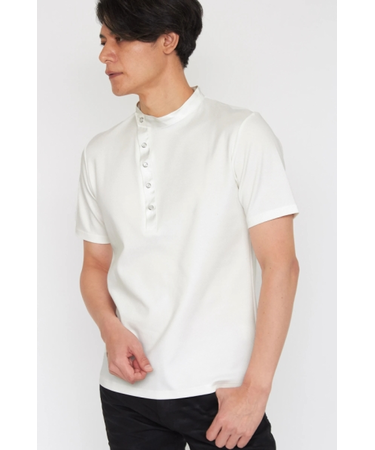 TORNADO MART∴ヘンリーネック半袖カットソー