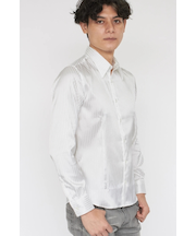 TORNADO MART∴ストライプサテンジャカードシャツ