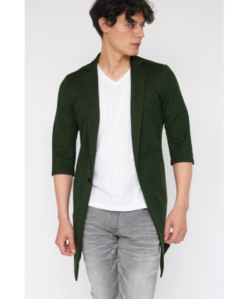 TORNADO MART∴ブライトタックメッシュ7分袖チェスター