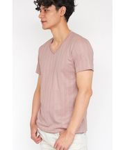 ZERO by TORNADO MART∴ランダム針抜きABSテレコ半袖カットソー